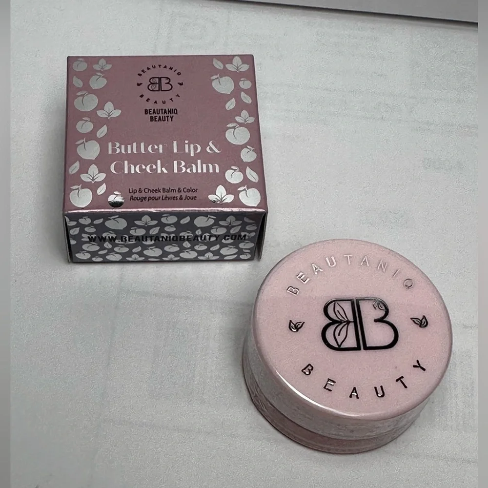 🎁 BEAUTANIQ BEAUTY Butter Lip & Cheek Balm in Peach Blush NIB